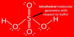 sulfuric acid molecular structure